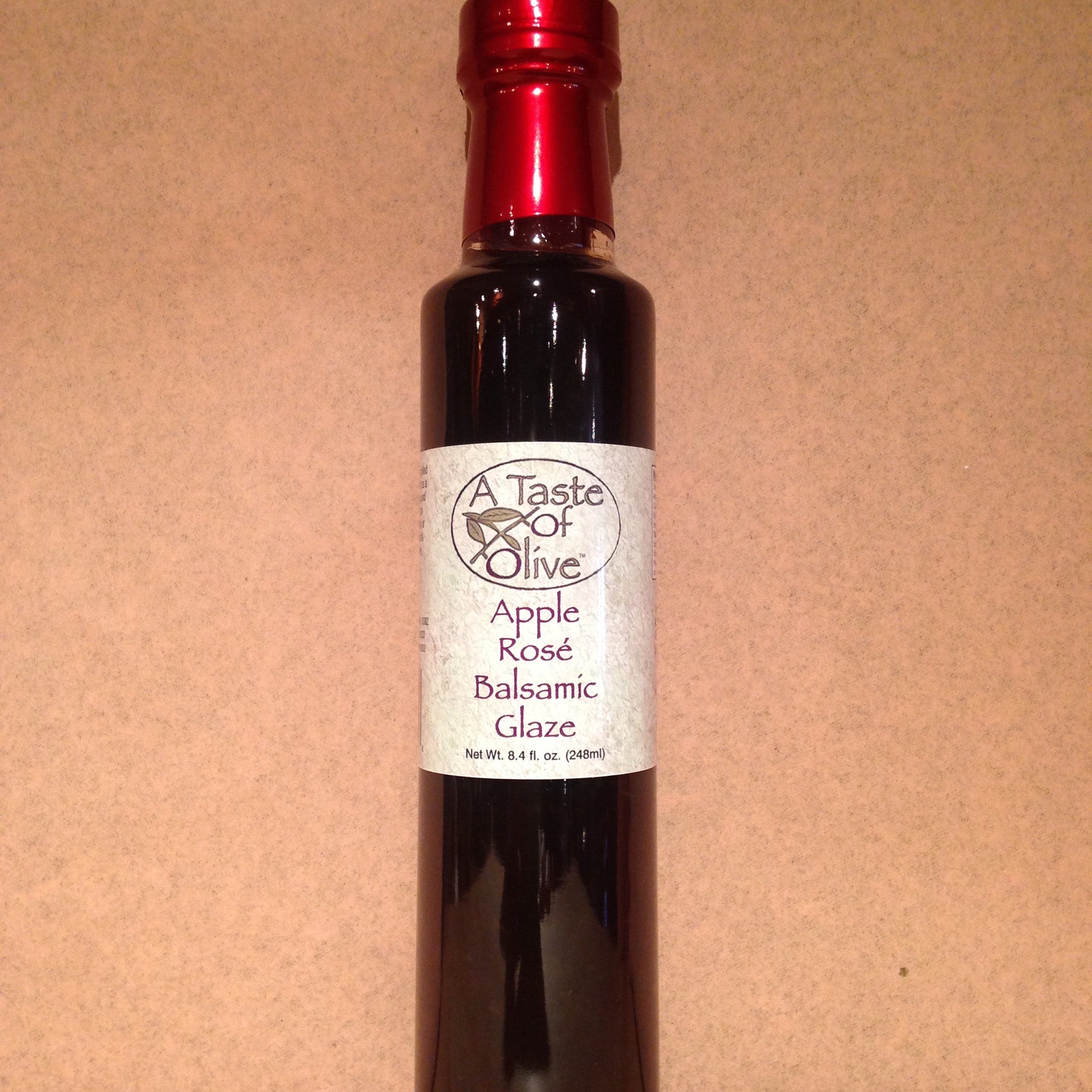 apple rose balsamic glaze - a taste of olive