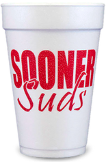 Pre-Printed Styrofoam Cups<br> Sooner Suds