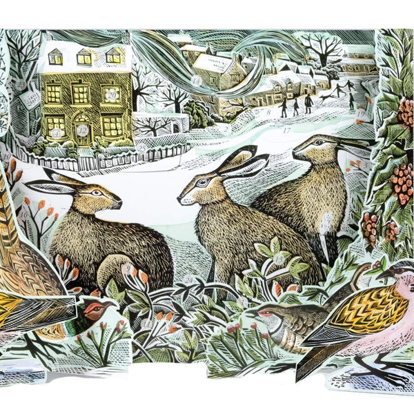 We Three Hares Advent Calendar by Angela Harding Paper Tiger