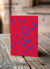 Petit Punnet Tumbling Hearts Card