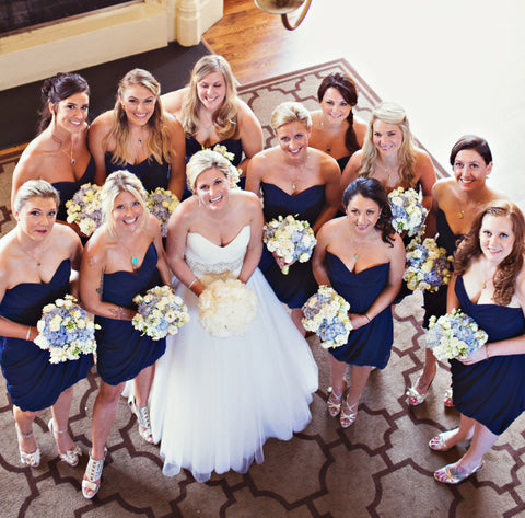 bridesmaids group photo