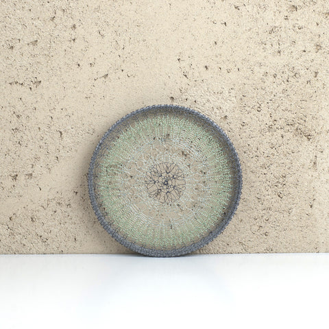 Round wall art green