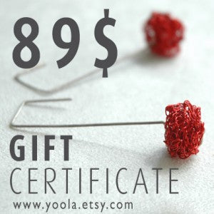 gift certificate at yoola's
