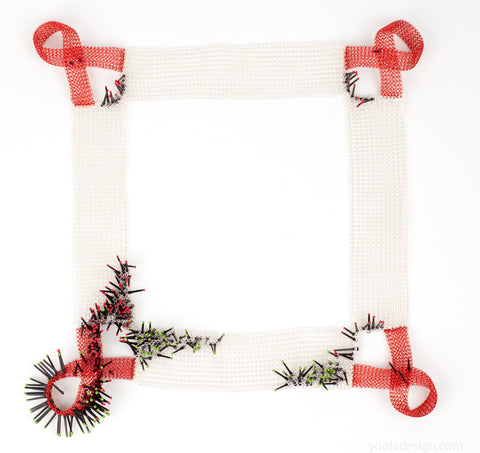 square organic statement collar 