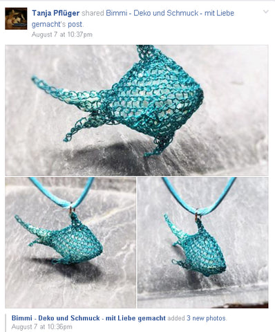 wire crochet fish