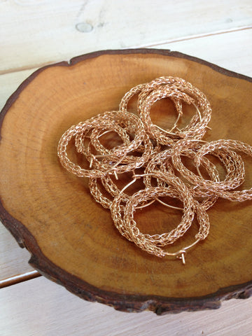 wire crochet rose gold