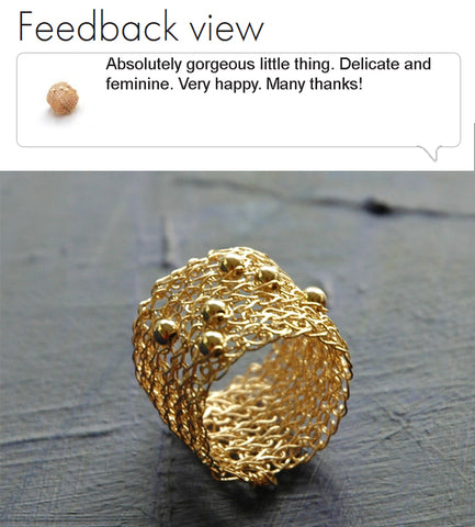 wire crochet ring customer review