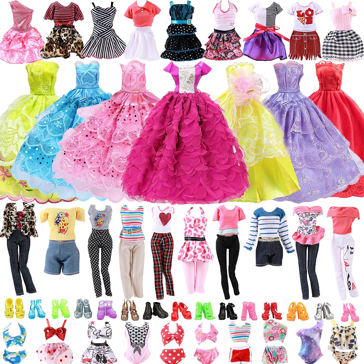 DIY) 30 Cm Boneca Barbie Roupas Da Moda Vestido Saia Conversível