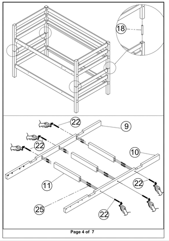 Bunk Bed with Slide Assembly Instructions