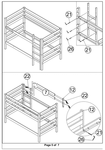 Bunk Bed with Slide Assembly Instructions