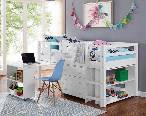 kids desk with bookcase