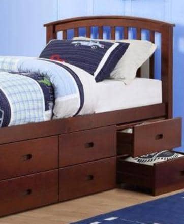 kids twin bed with drawers