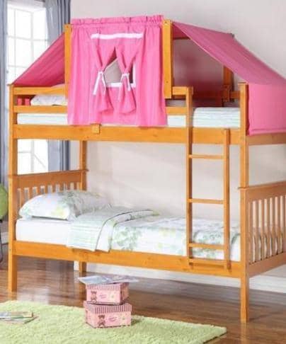 bunk bed pink