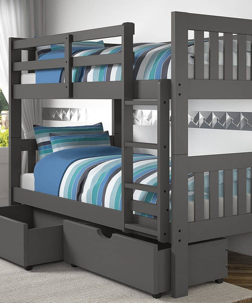bunk bed and storage