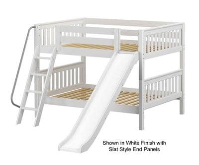 full bunk bed with slide