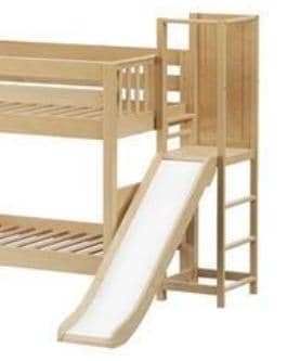 bed with stairs and slide