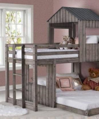 twin over bunk bed