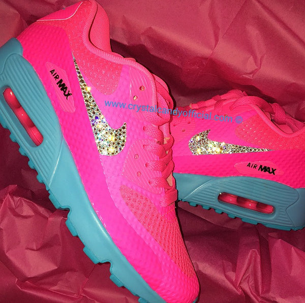 خليج يتبرع عنوان nike air max neon blue 