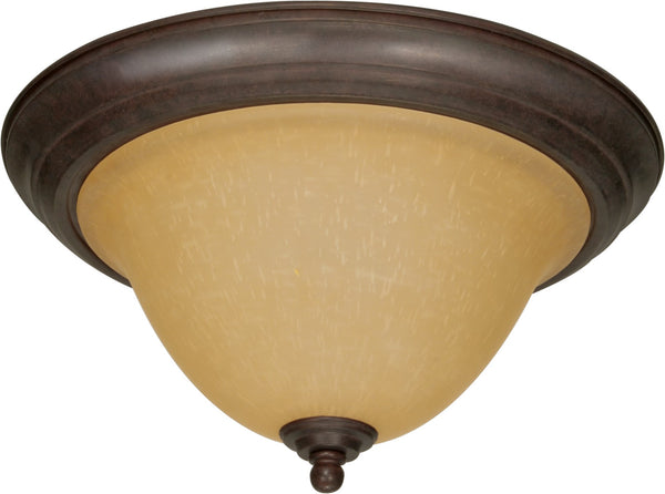 Large Flush Mount Ceiling Light In Sonoma Bronze