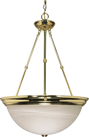 Nuvo 60-220 - 20" Hanging Pendant Light Fixture in Polished Brass Finish