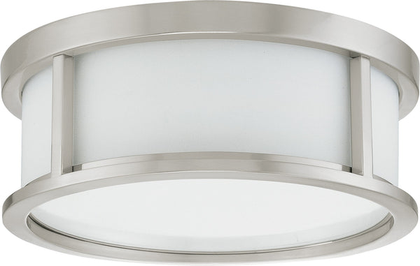 Nuvo 60 2859 Small Flush Mount Ceiling Light In Brushed Nickel