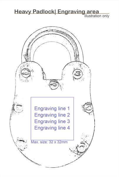 lock engraving area