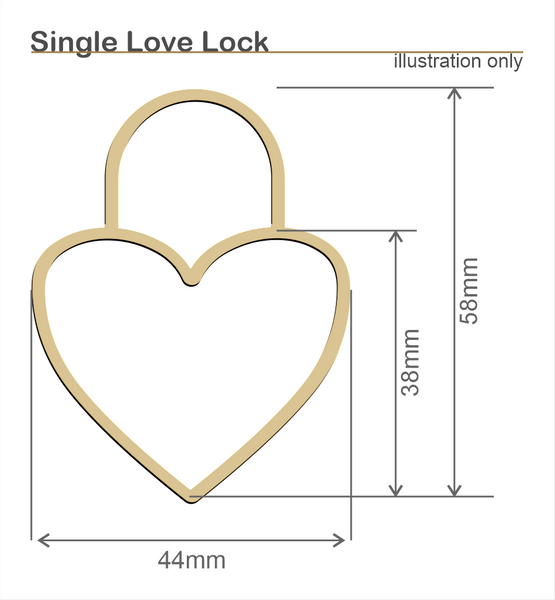 love lock size