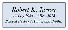 Sample text for urn plate 3 lines