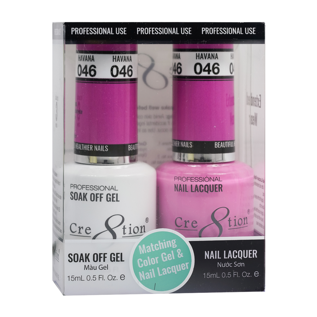 Cre8tion Matching Color Gel Nail Lacquer 046 Dance Floor