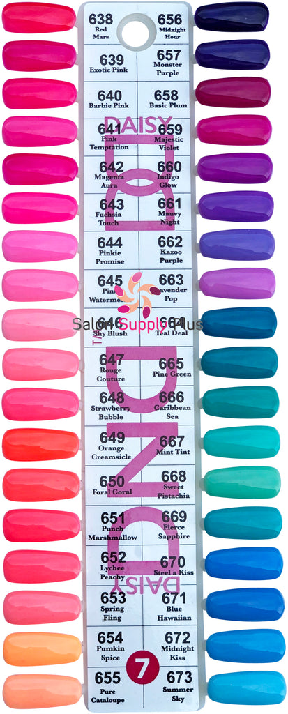 Dnd Nail Gel Color Chart