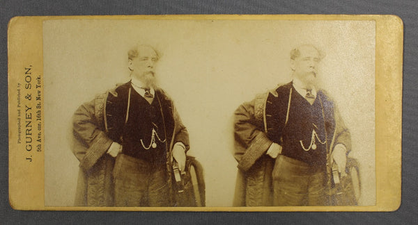 Stereoptican Photograph of Dickens