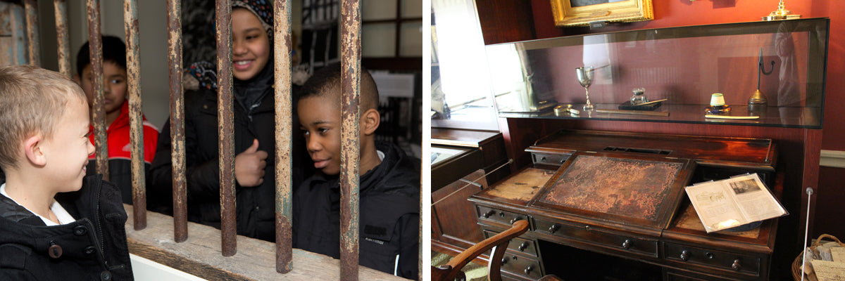 Marshalsea Prison Grille and Dickens's Desk