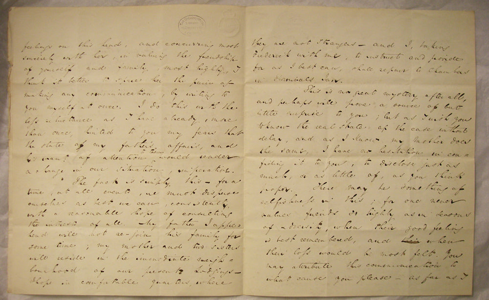 Letter Dickens to Beard 1834