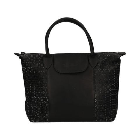 1760_Bolsa Vol 9890415 | Bolsa de Piel Negra - Michel Domit
