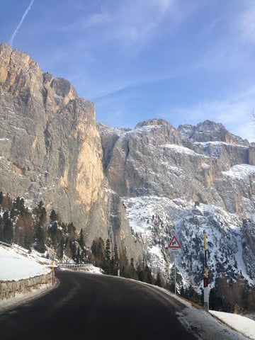Arriving into the Dolomites by car