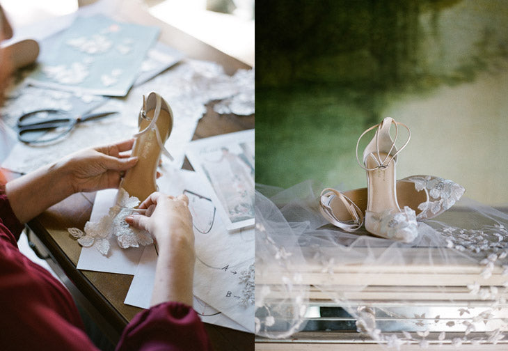 Claire Pettibone Shoe Design Work | Freya Wedding Shoes