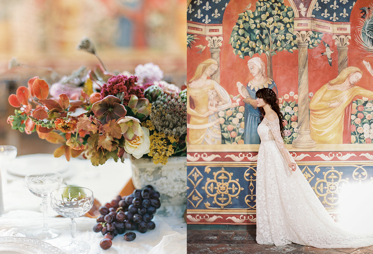 Floral Styling Weddning Venue Castle di Amarosa