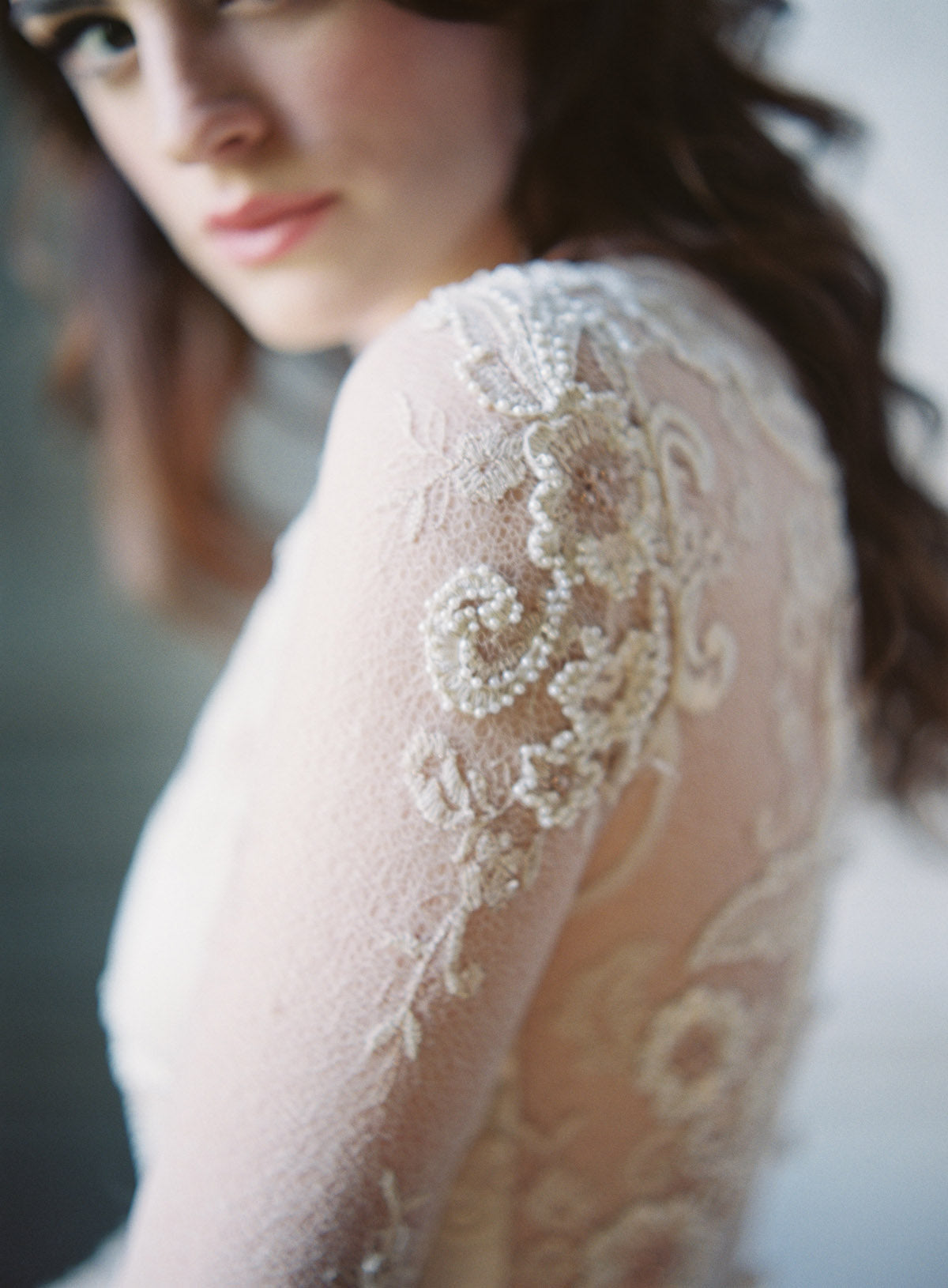  Claire Pettibone Couture Pearle Lace Wedding Dress