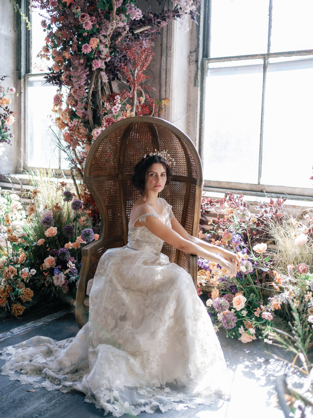 Vermeil Couture Wedding Dress by Claire Pettibone