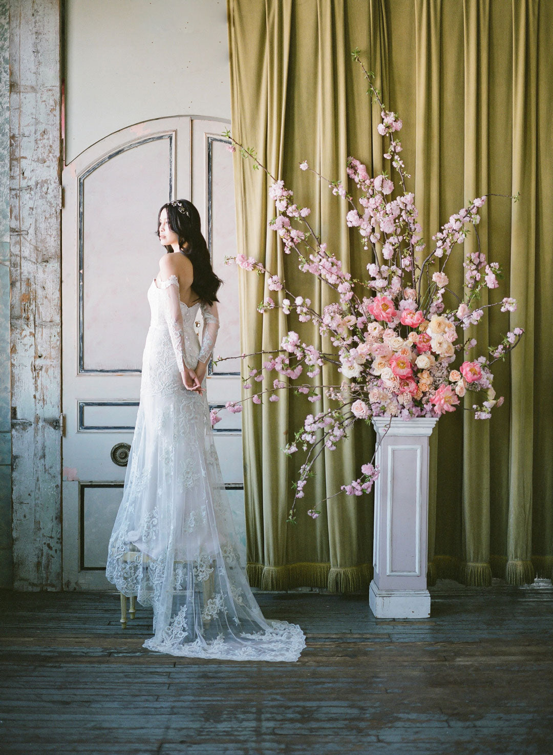 New Claire Pettibone Couture Wedding Dress Aquamarine