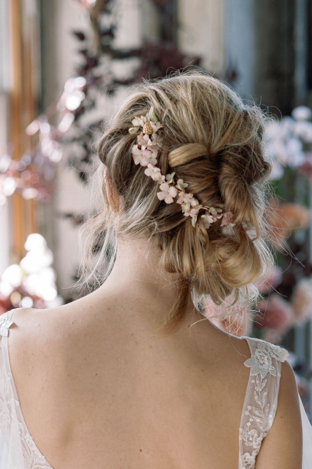 Bridal Hair Accessorie Primavera Hair Vine in Model's Hair