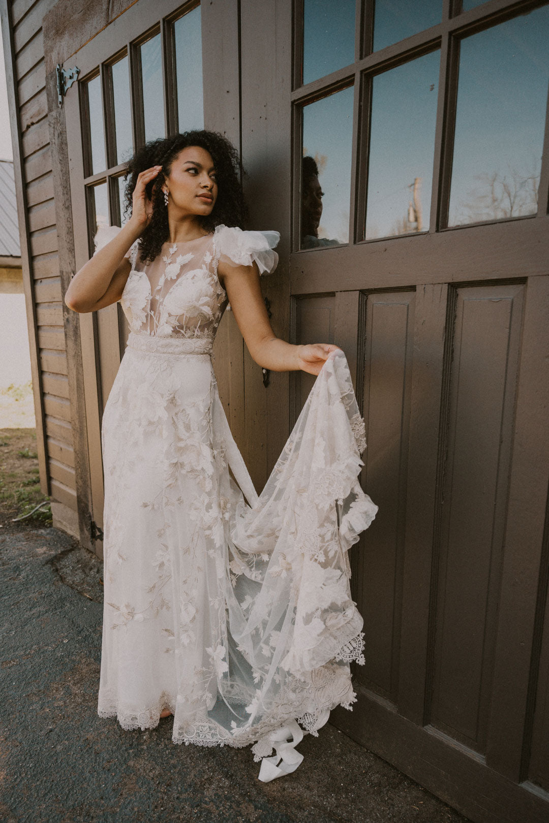 Chloris Embroidered Wedding dress by Claire Pettibone