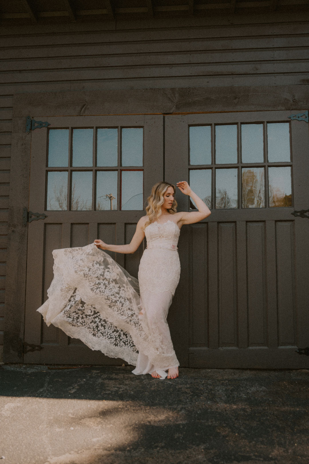 Thalia Lace Wedding Dress by Claire Pettiboen