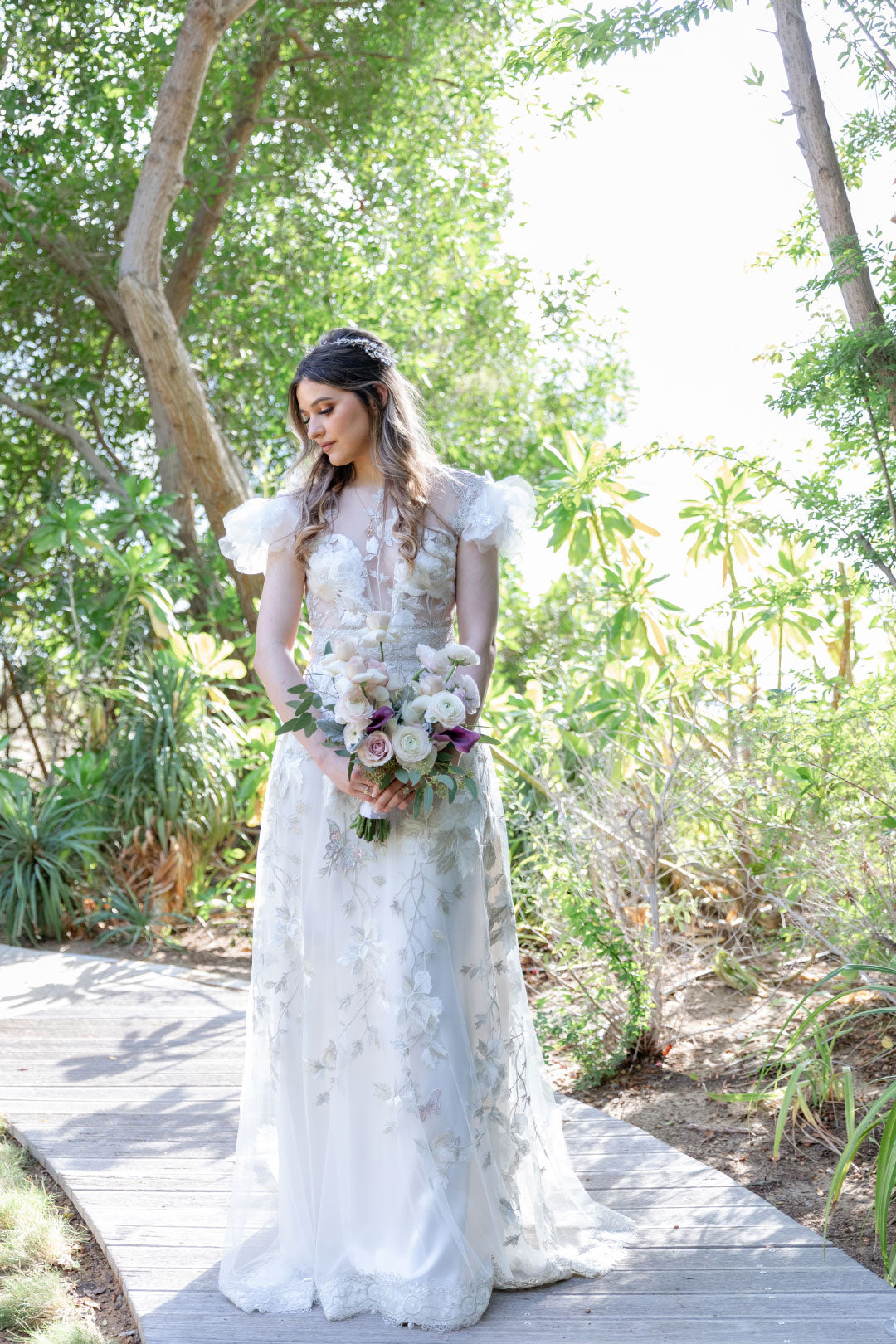 Chloris by Claire Pettibone Embroidered Floral Coture Wedding Dress