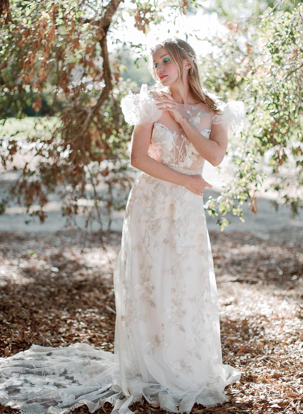 Chloris bridal gown by Claire Pettibone