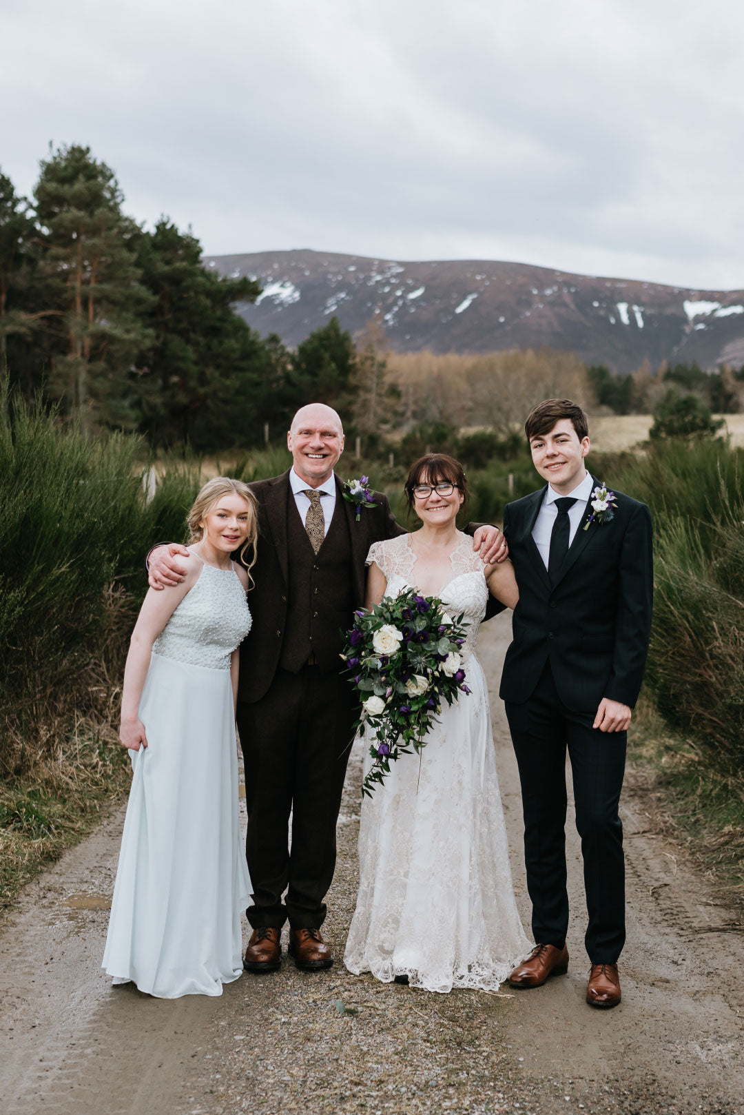 Bride with Groom and Family