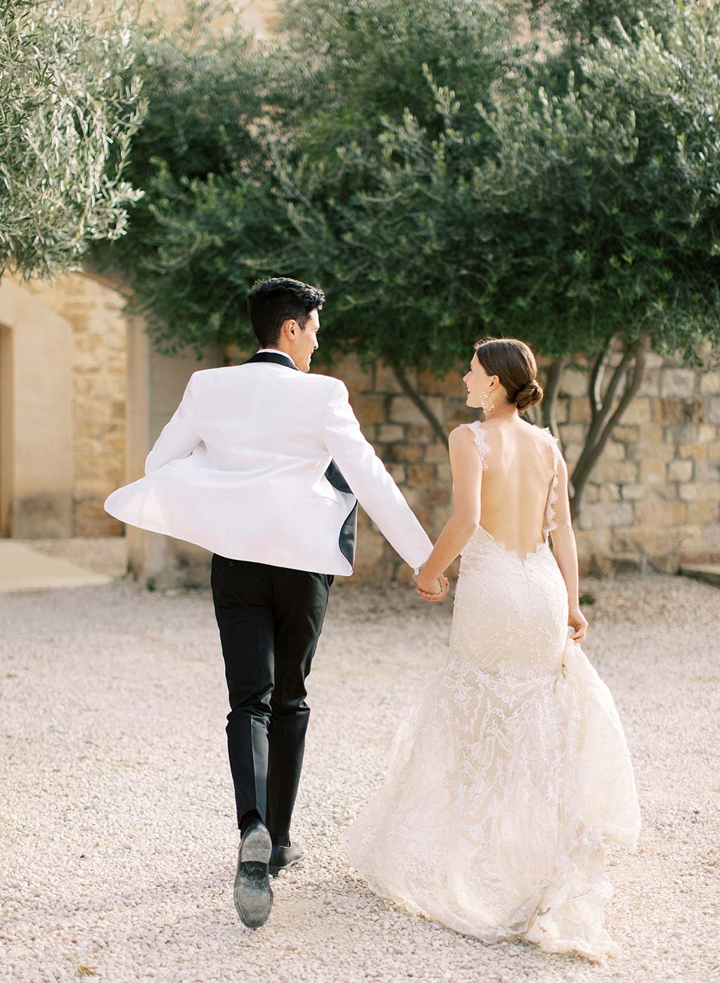 Bride and Groom View from Back