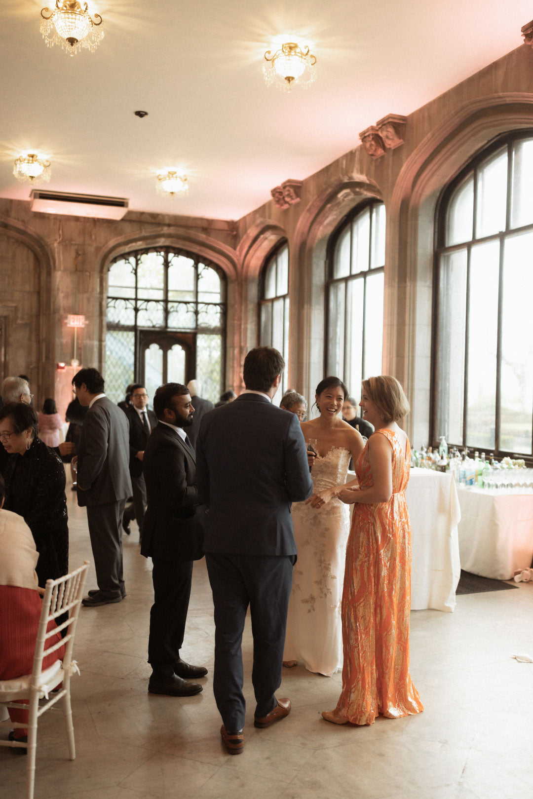 Groom Greeting Guest