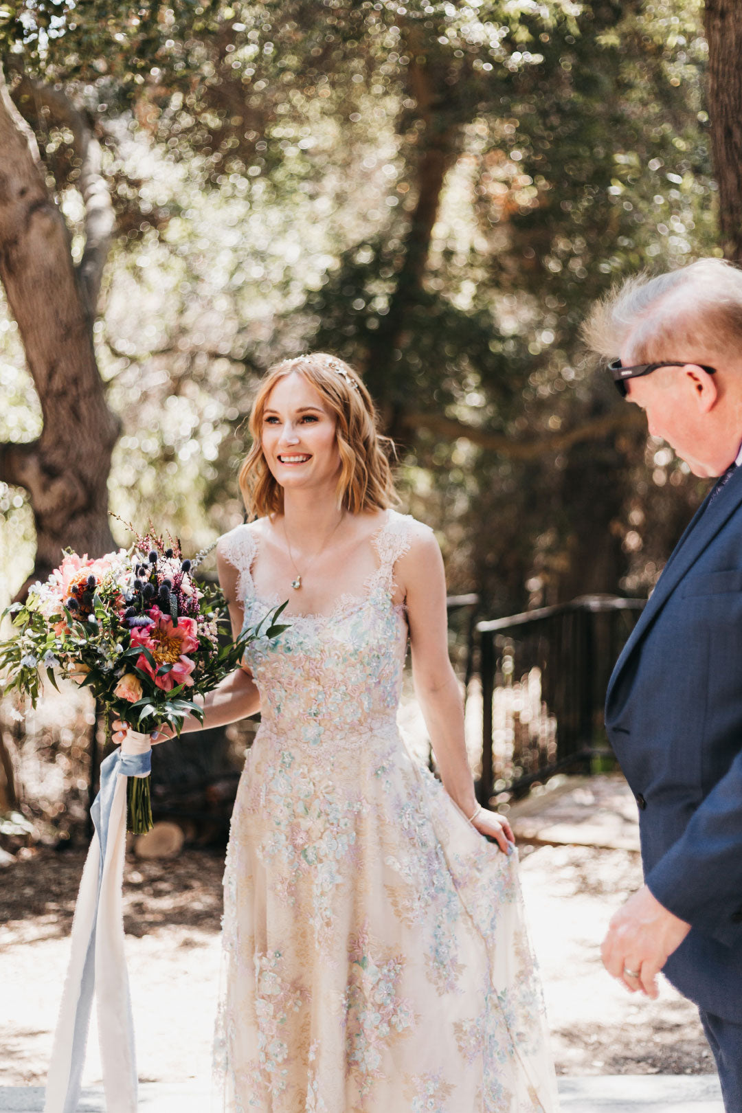 Bride walking the aisle