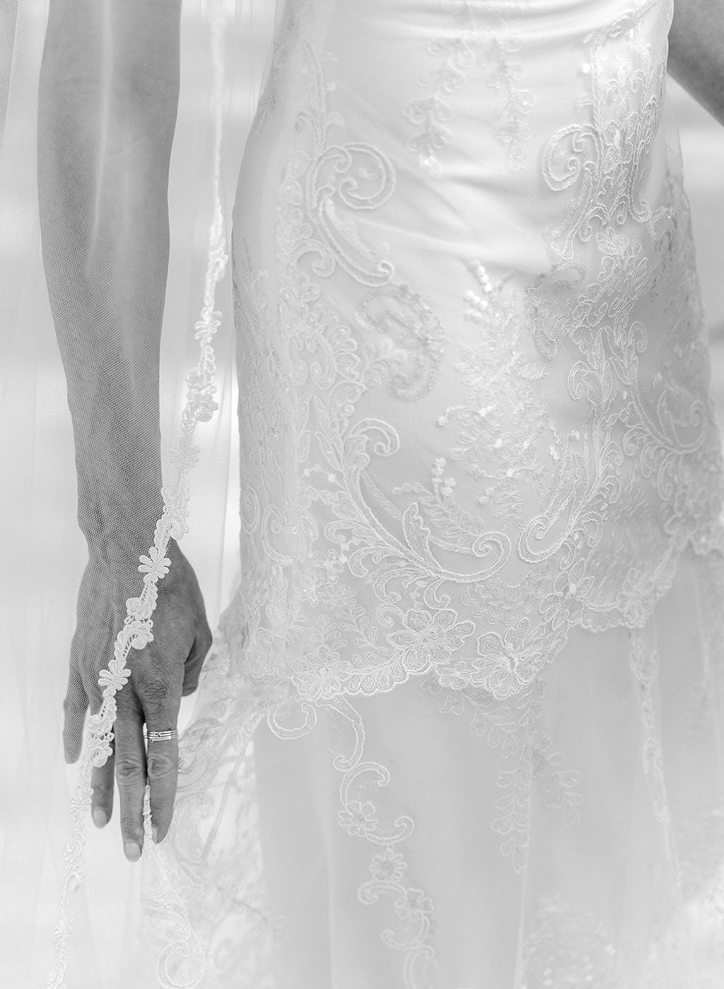 Lace Wedding Dress Detail